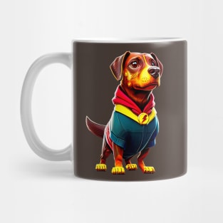 Proud and Regal: Dachshund in Senegal Tee Mug